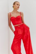 Martha Pants (Watermelon red) - Image 4