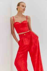 Charis Top (Watermelon red) - Image 2