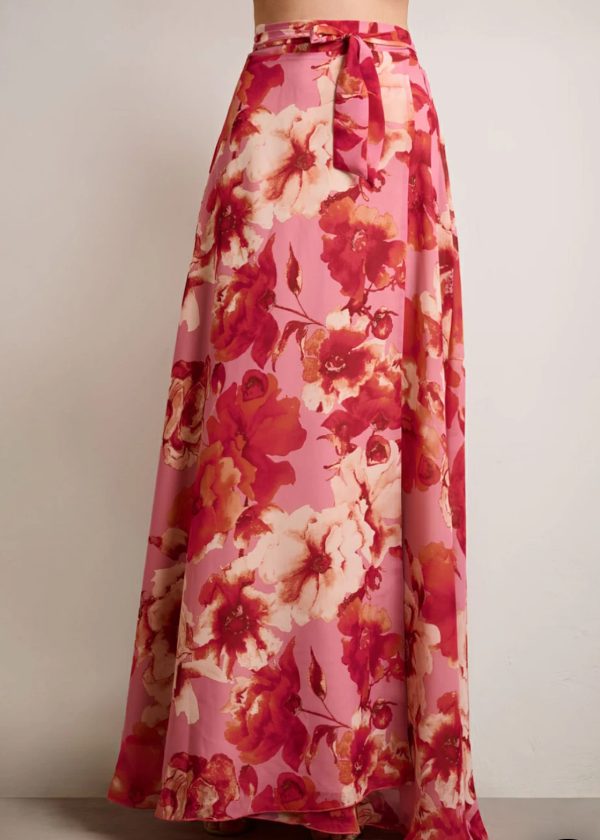 Σετ Εμπριμέ μπλούζα αμάνικη με Μακριά φούστα εμπριμέ - Image 3