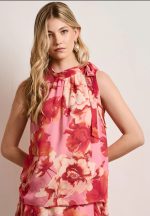 Σετ Εμπριμέ μπλούζα αμάνικη με Μακριά φούστα εμπριμέ - Image 5