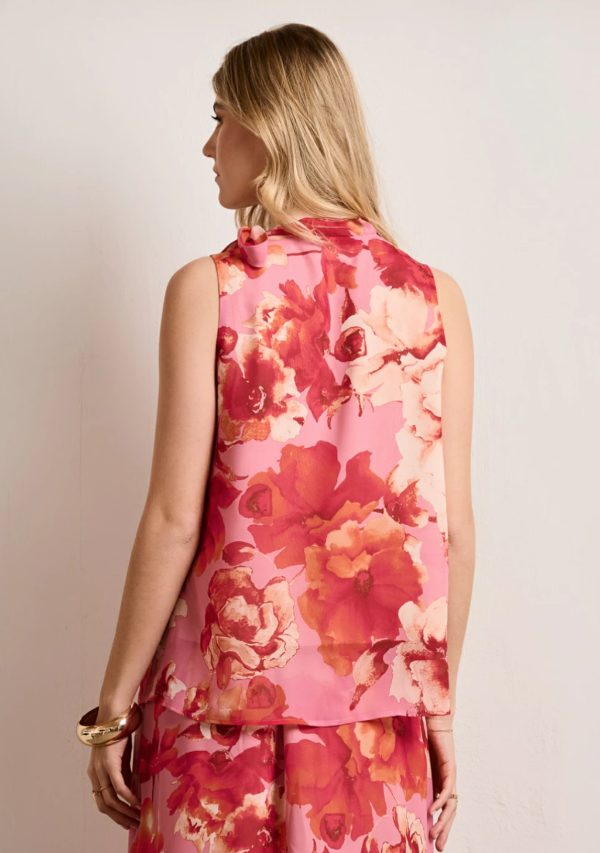 Σετ Εμπριμέ μπλούζα αμάνικη με Μακριά φούστα εμπριμέ - Image 6