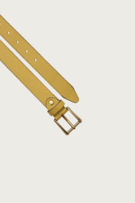 Lime Green Thin Leather Belt - Image 2