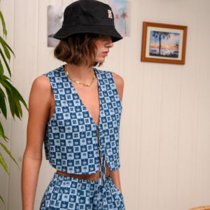 PALM RUM VEST BLUE