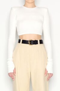 OASIS CROP TOP off white - Image 4