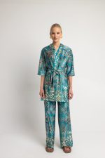 Σετ εμπριμέ με ιδιαίτερο μοτίβο τυρκουαζ - Image 3