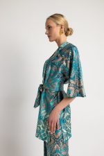 Σετ εμπριμέ με ιδιαίτερο μοτίβο τυρκουαζ - Image 2