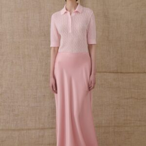 Dusty Pink Satin Mermaid Skirt