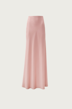 Dusty Pink Satin Mermaid Skirt - Image 5