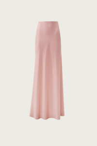 Dusty Pink Satin Mermaid Skirt - Image 5