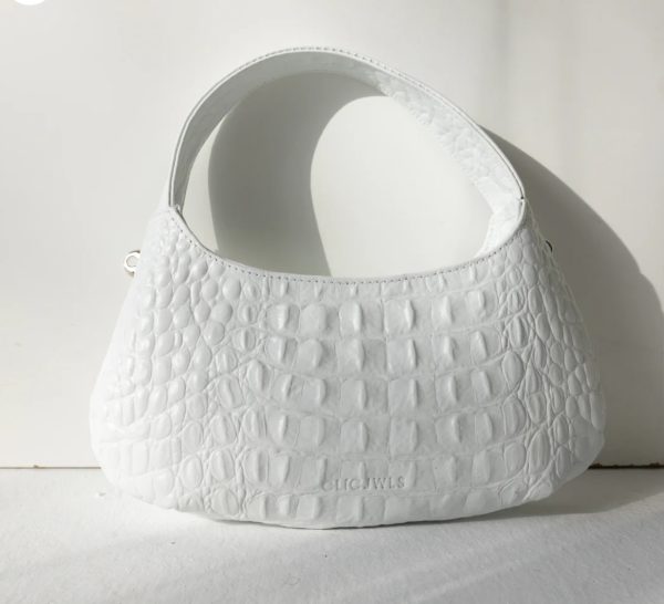 CANDY MINI (white  croco genuine leather- - Image 1