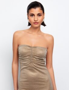 Strapless φόρεμα με στρας - Image 2