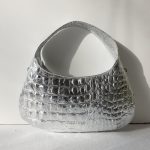 CANDY MINI (silver croco genuine leather-