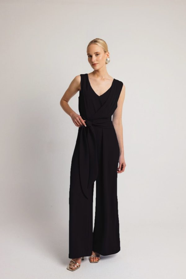 IMG_2970 Φόρμα ολόσωμη με ζώνη μαύρη - Image 1