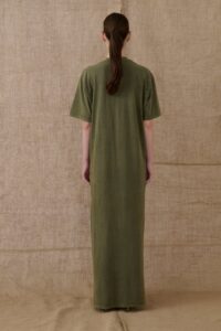 Stonewashed Khaki Long Dress - Image 2