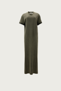 Stonewashed Khaki Long Dress - Image 3