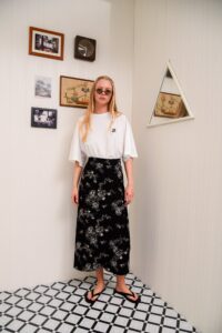 MI LUV YUH WRAP SKIRT BLACK