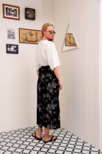 MI LUV YUH WRAP SKIRT BLACK - Image 3