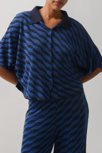 CARIBBEAN KNITTED SHIRT BLUE