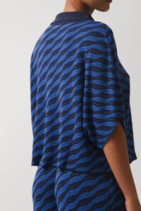 CARIBBEAN KNITTED SHIRT BLUE - Image 2