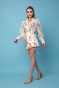 GLORIA WRAP MINI SKIRT - Image 3