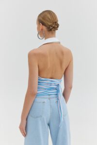 St. Barth Top (Blue Stripes) - Image 2