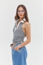 St. Barth Top (Black Stripes) - Image 2