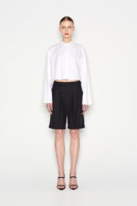 VICE CROP SHIRT white