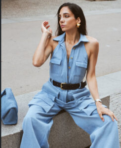 PALM JUMPSUIT blue