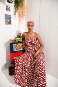 CHILL ISLAND FRILLED DRESS BORDEAUX - Image 6