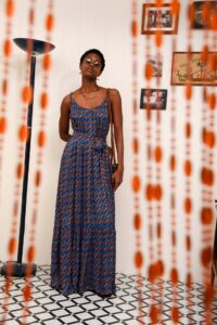 CHILL ISLAND FRILLED DRESS BLUE - Image 4