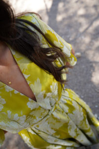 JENNY LIME SATIN DRESS - Image 2