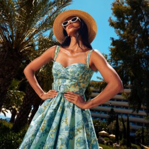 BOTANICAL BREEZE MINI 100% COTTON DRESS
