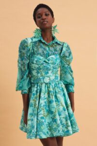 BOTANICAL BREEZE MINI 100% COTTON DRESS - Image 7
