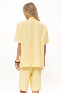 Chamomile Yellow Short-Sleeved Blazer - Image 4