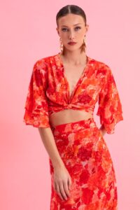 Σετ dream sunset MAXI WRAP SKIRT with wrap top - Image 3