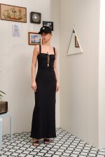 SALTFISH MAXI DRESS BLACK