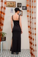SALTFISH MAXI DRESS BLACK - Image 3