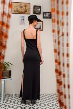 SALTFISH MAXI DRESS BLACK - Image 4