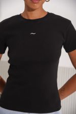 SALTFISH RIBBED TEE BLACK - Image 2
