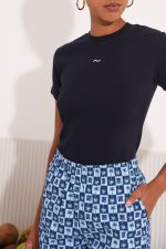 SALTFISH RIBBED TEE DARK BLUE