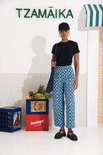 SALTFISH RIBBED TEE DARK BLUE - Image 2