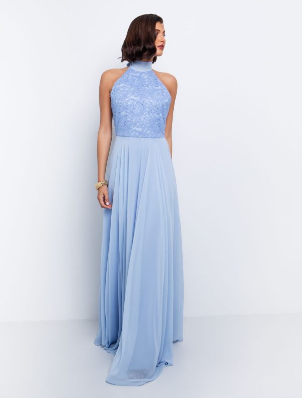 Halter φόρεμα με δαντέλα - Image 4