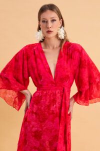RUBY ROSE MAXI DRESS WITH RUFFLES - Image 2