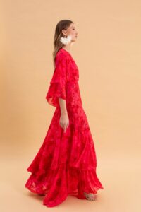 RUBY ROSE MAXI DRESS WITH RUFFLES - Image 3