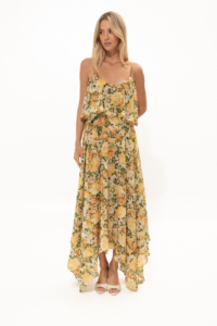 Asymmetrical Ruffled Dress