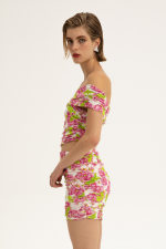 Rosalia Ruched Mini Dress - Image 2