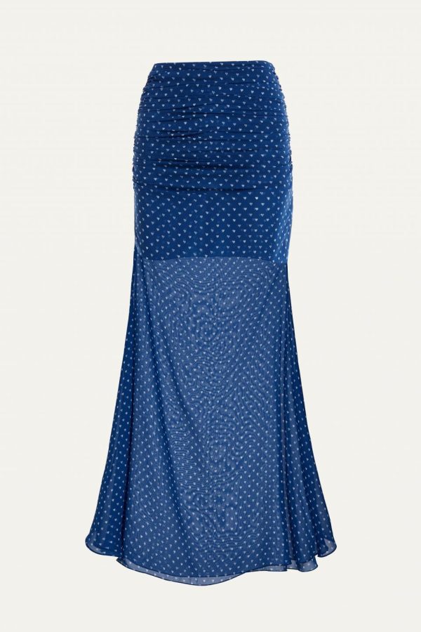 IMG_6946 Eros Ruched Maxi Skirt - Image 1