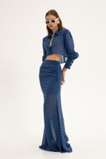 Eros Ruched Maxi Skirt - Image 2