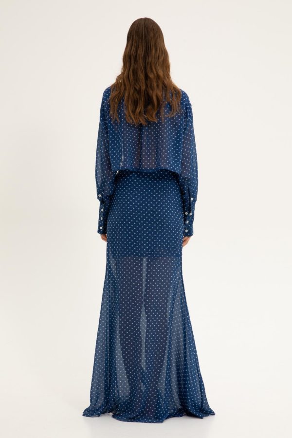 Eros Ruched Maxi Skirt - Image 3