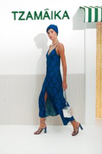 HIBISCUS DRESS BLUE - Image 3